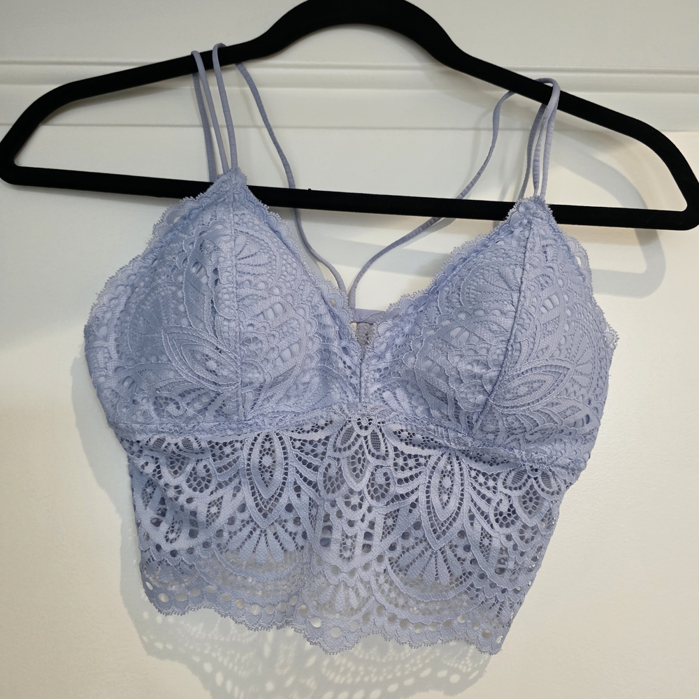 Aeropostale Light Blue Lace Bralette